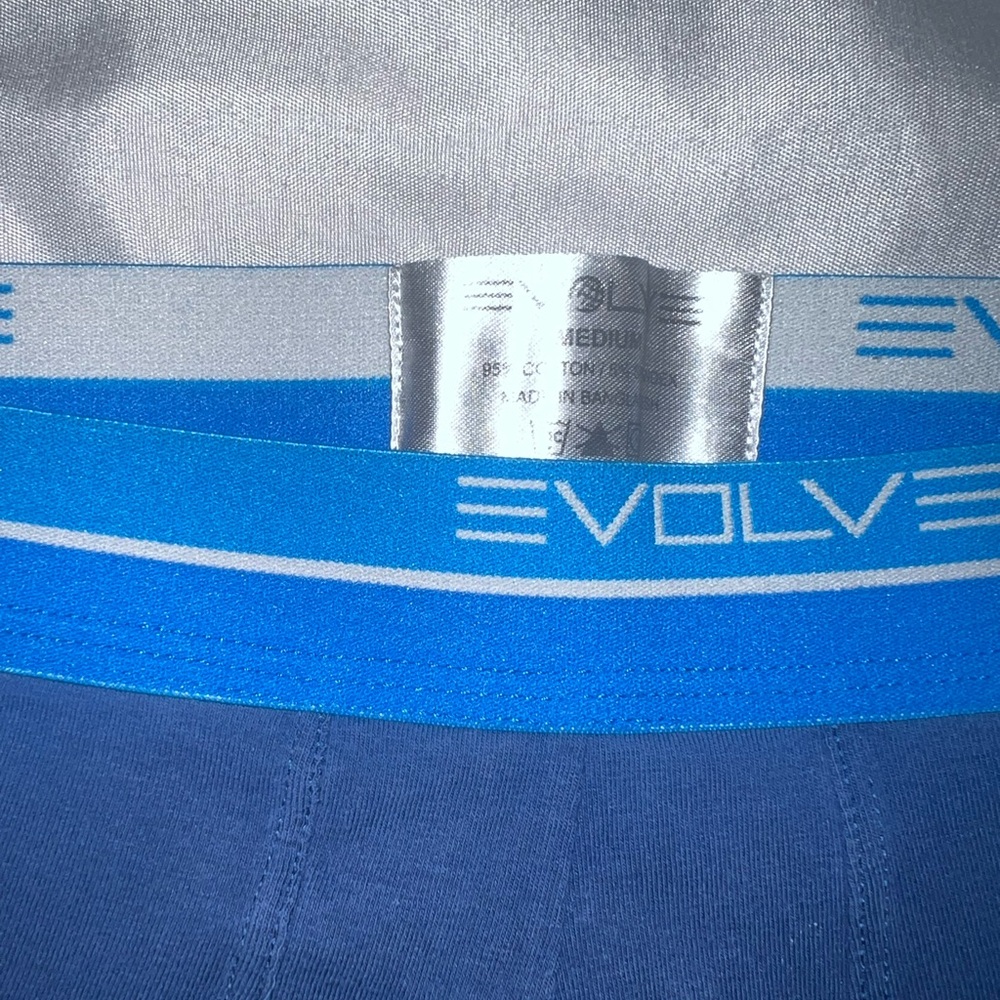 VINTAGE- EVOLVE Men's Blue Boxer Briefs